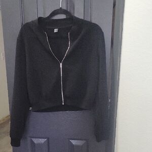Black Zip-Up Blazer